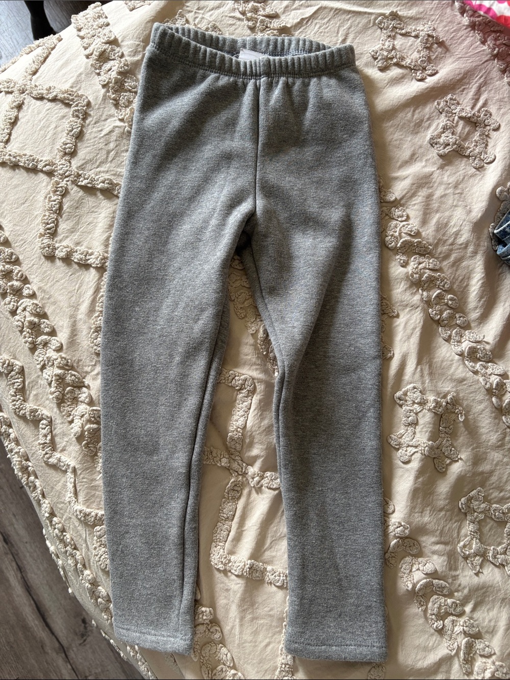 Cat & Jack Gray Fleece-Lined Kids Leggings